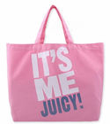 숙녀 슈퍼마켓을 위한 분홍색에 의하여 인쇄되는 화포 끈달린 가방 숙녀 면 핸드백