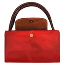 유행 선전용 Foldable 숙녀 끈달린 가방 빨간 폴리에스테 핸드백