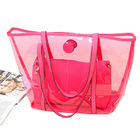 투명한 숙녀 끈달린 가방은 PVC 핸드백을, 주황색/빨강/파랑 맑게 합니다